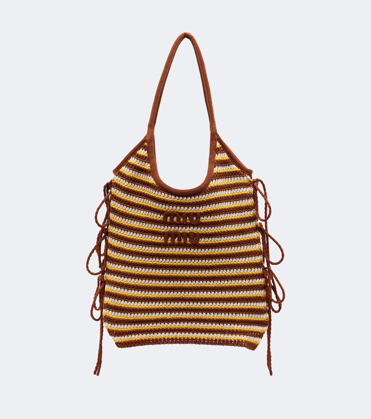 Ivy crochet striped shopper
