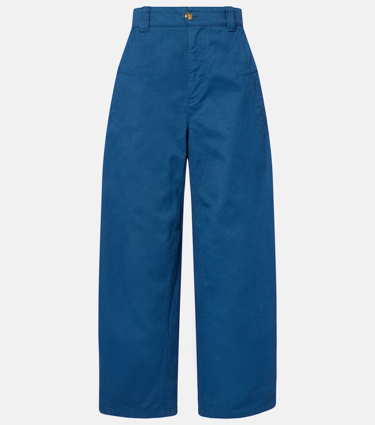Cropped barrel-leg pants