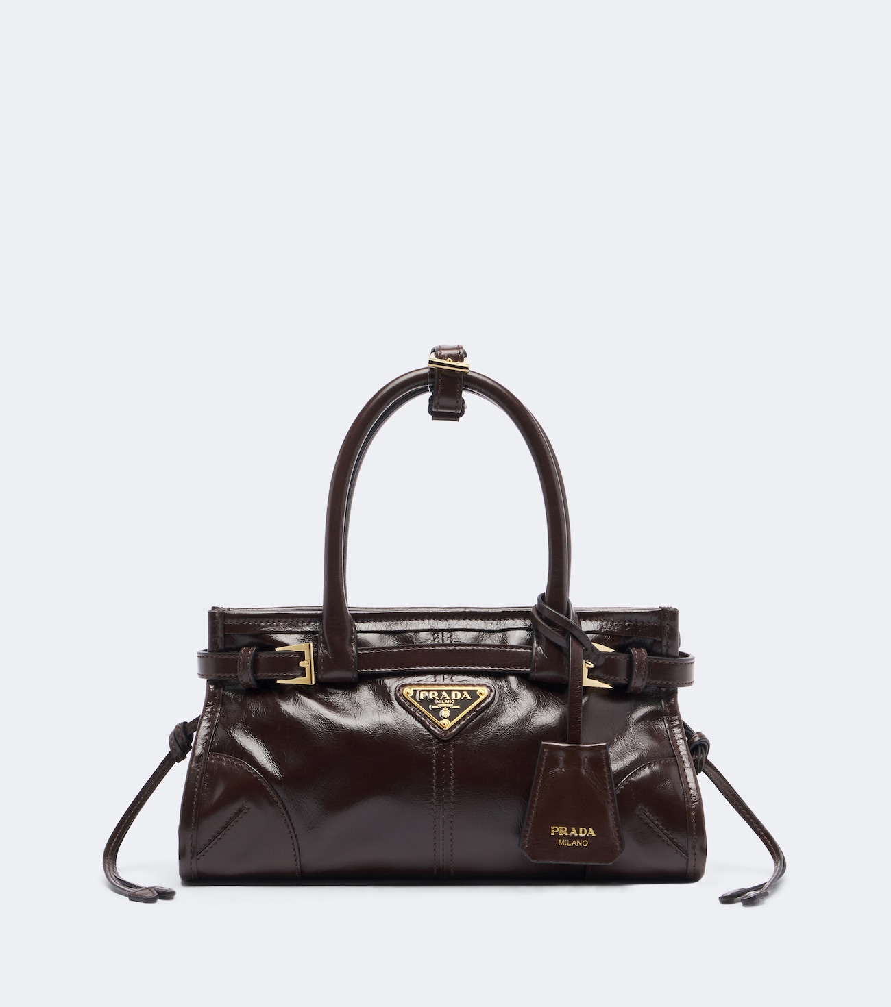 Prada Bonnie Mini leather top-handle bag