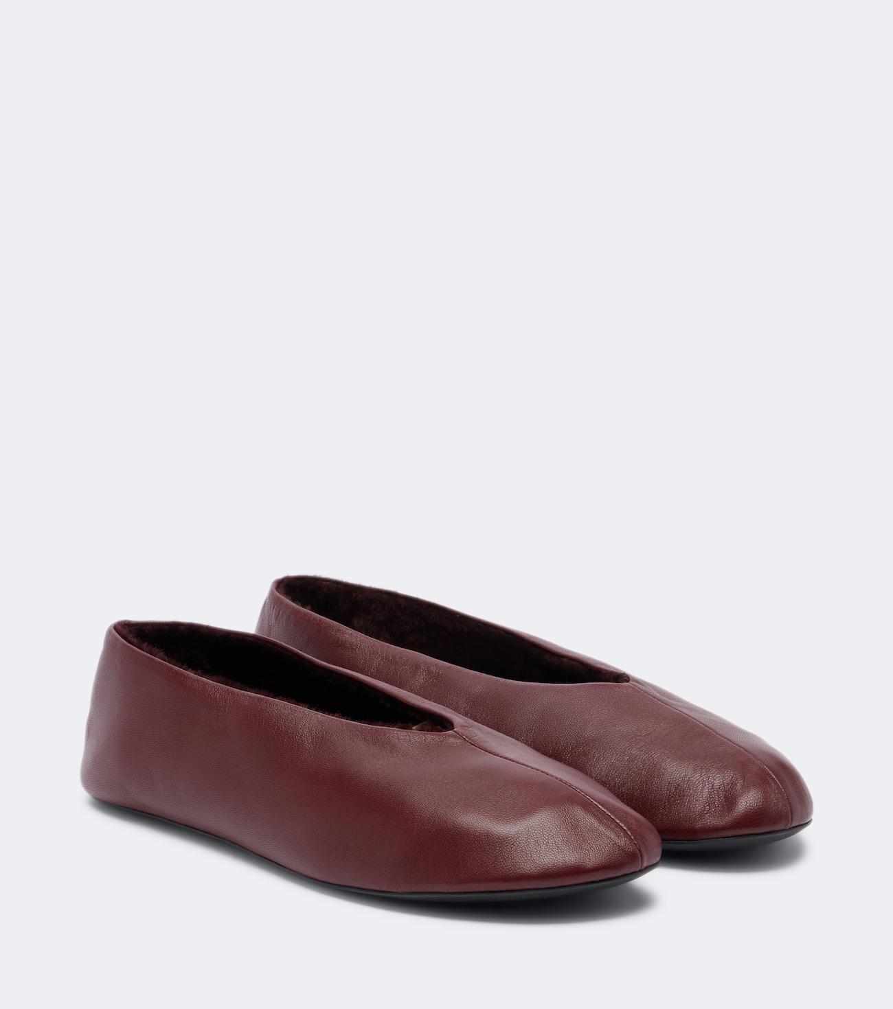 Stella leather slip-on shoes