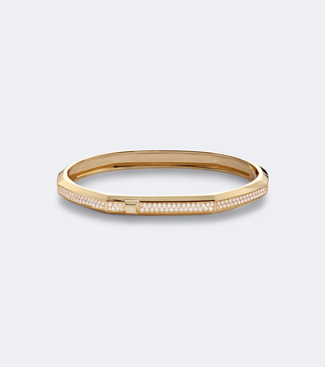 Moderniste 18kt gold bracelet with diamonds