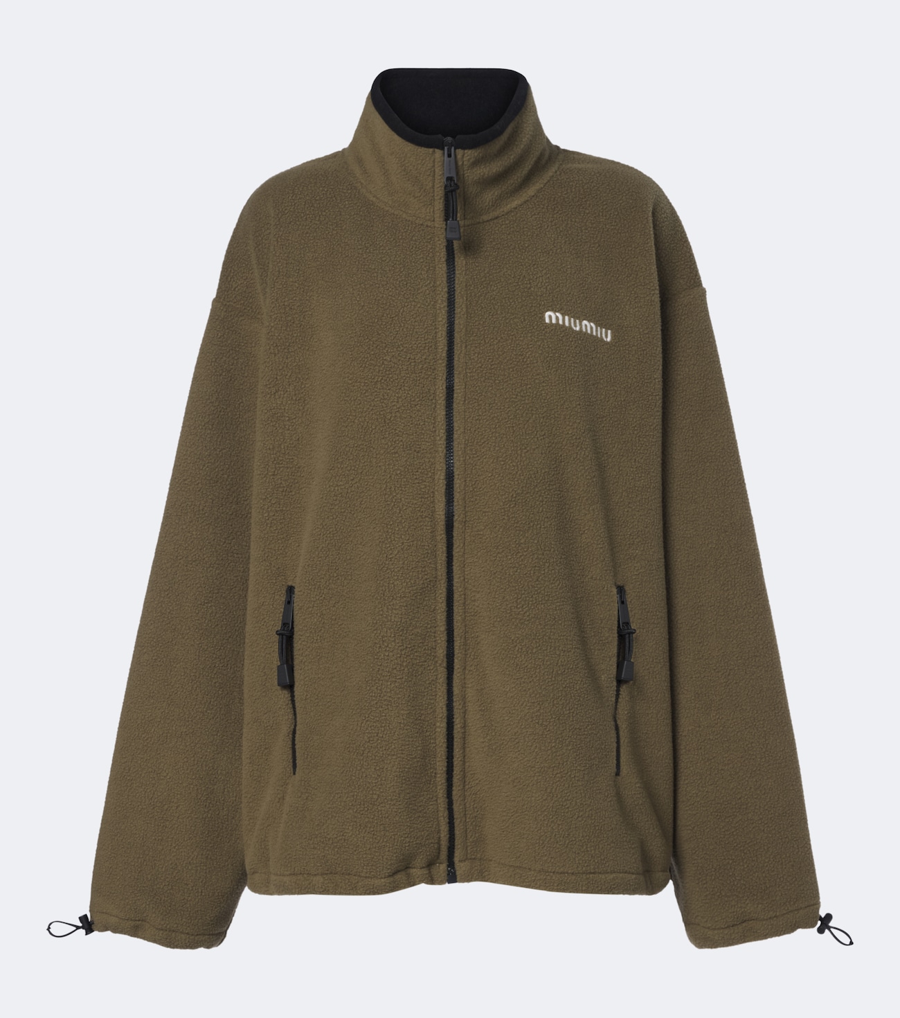Oversized fleece jacket