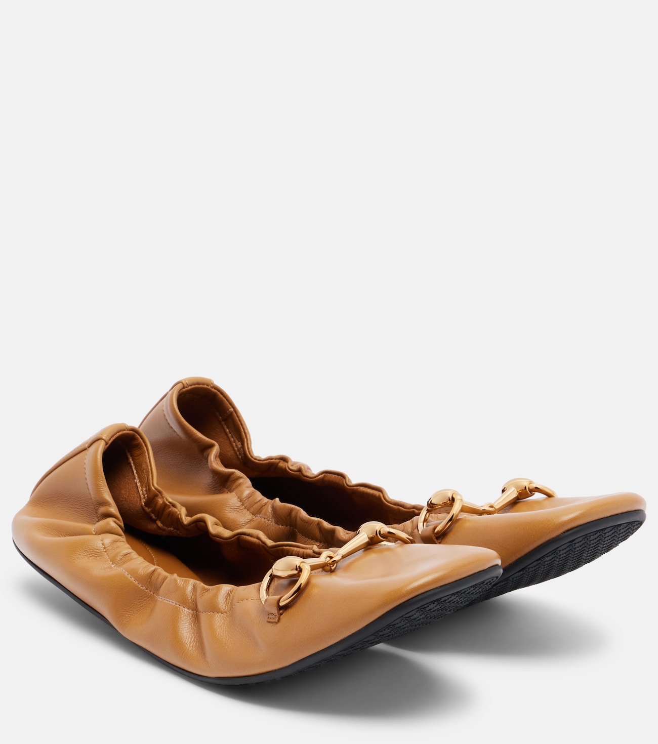 Prima Horsebit leather ballet flats