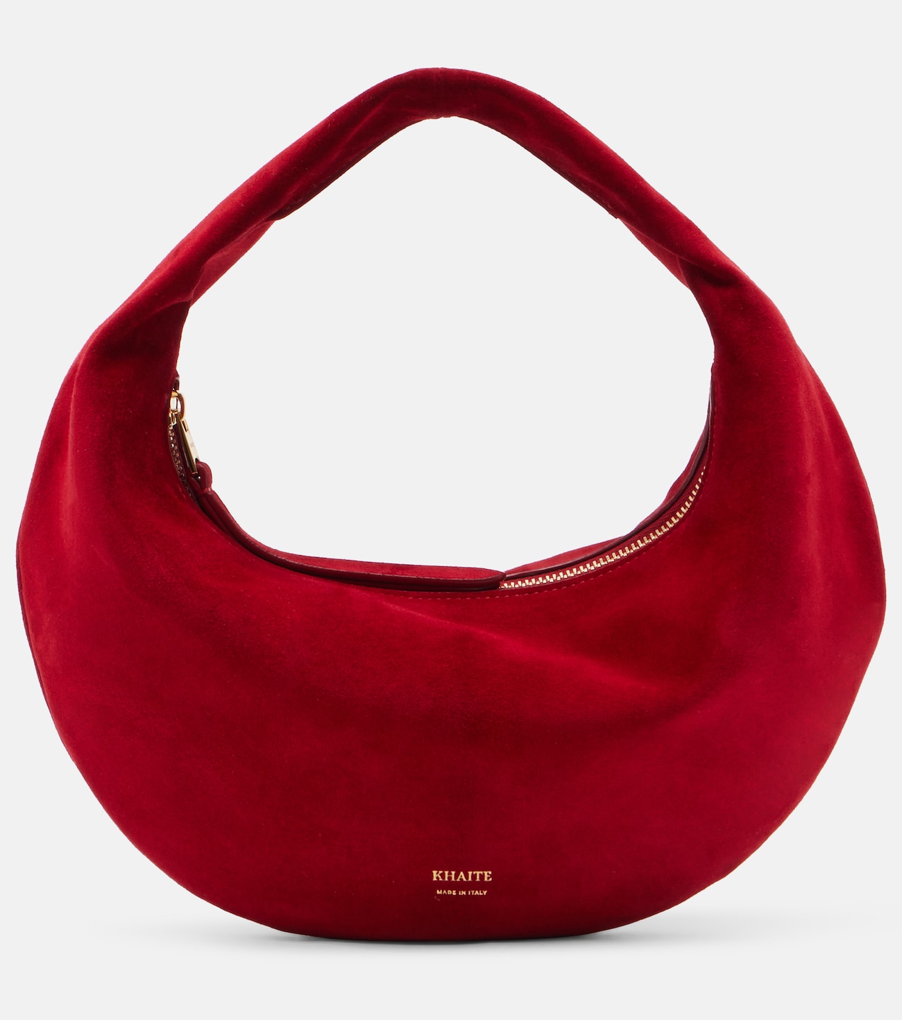 Olivia Mini suede top-handle bag