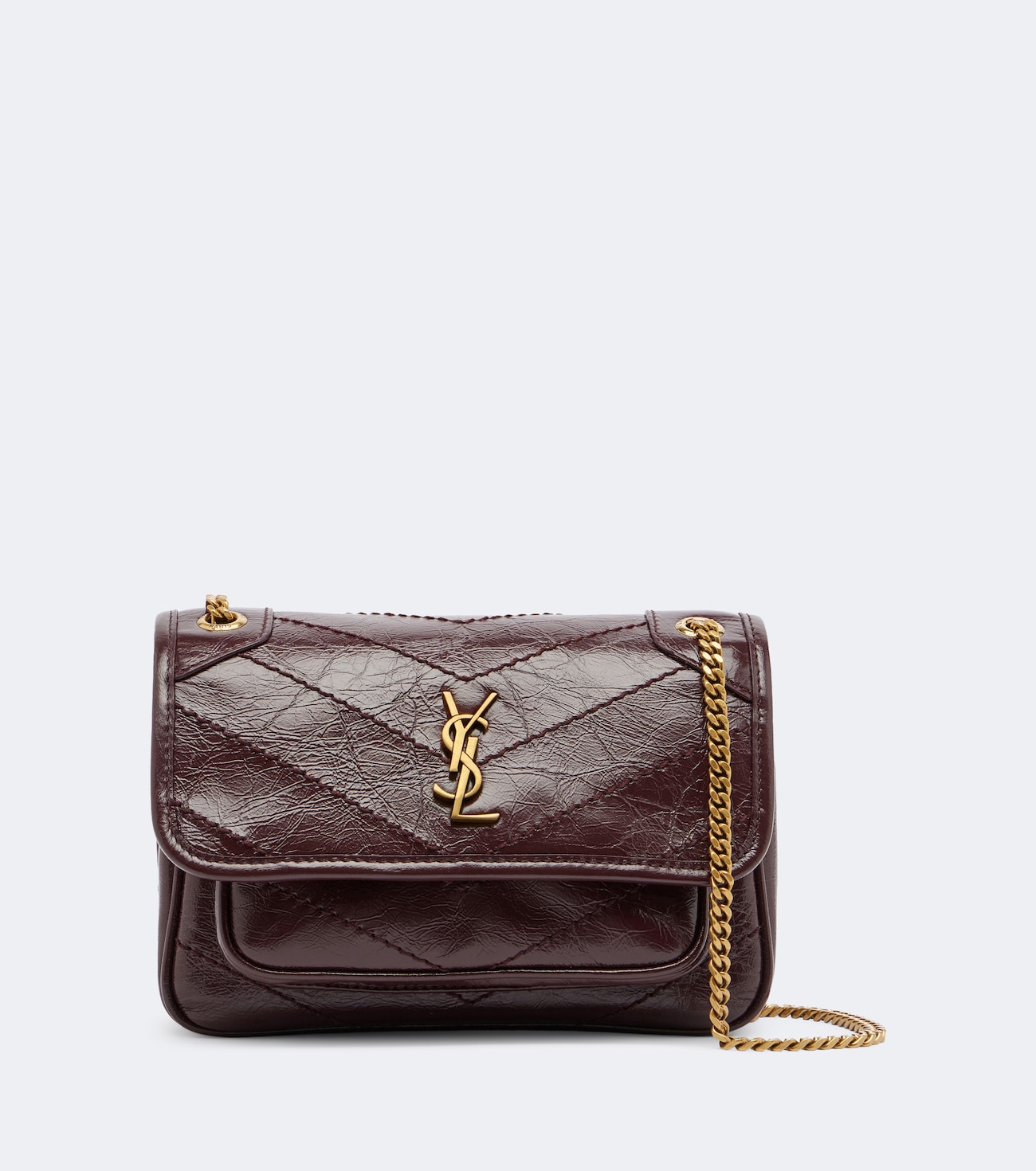 Niki Cassandre Mini leather shoulder bag