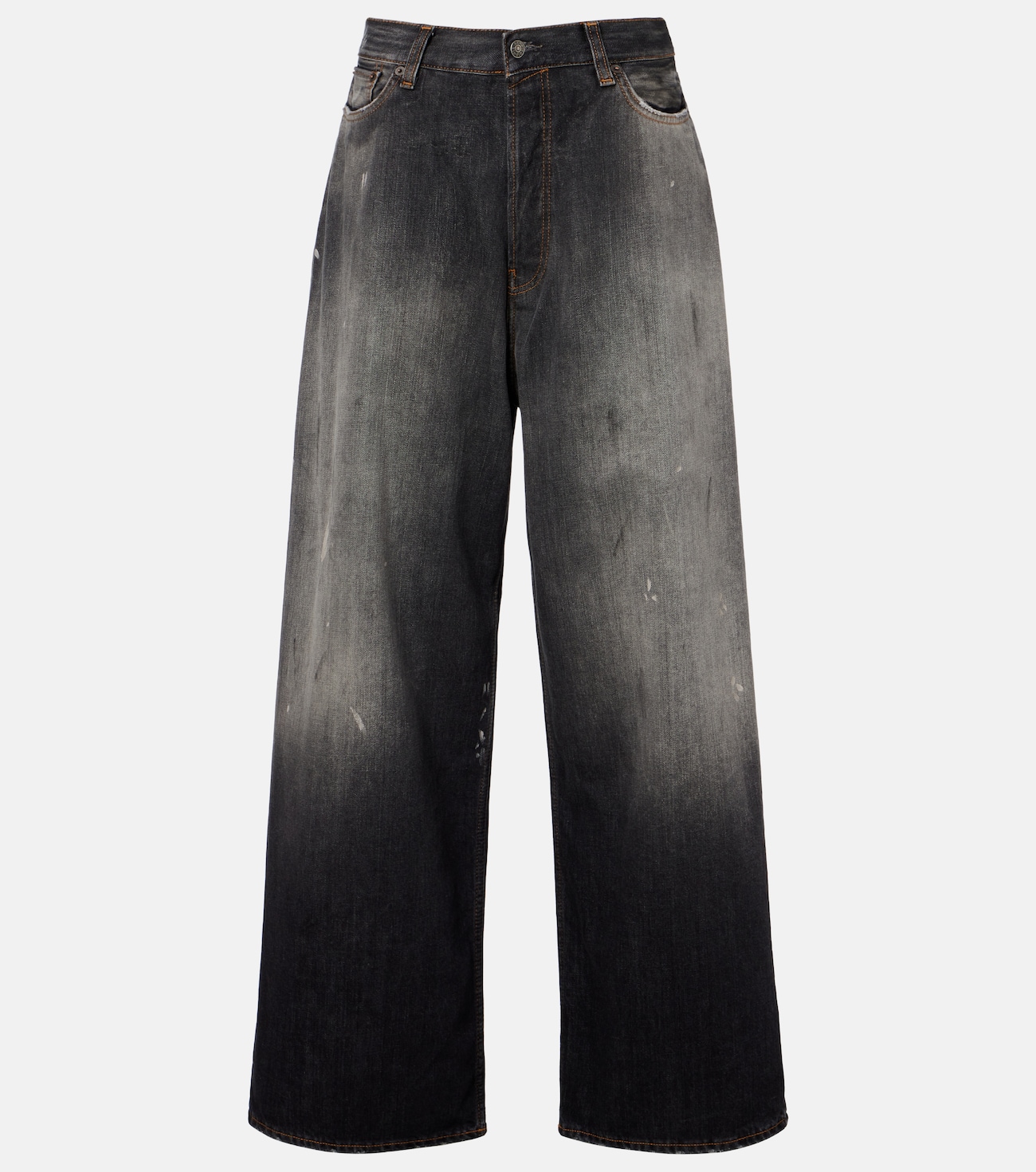 2023 distressed wide-leg jeans