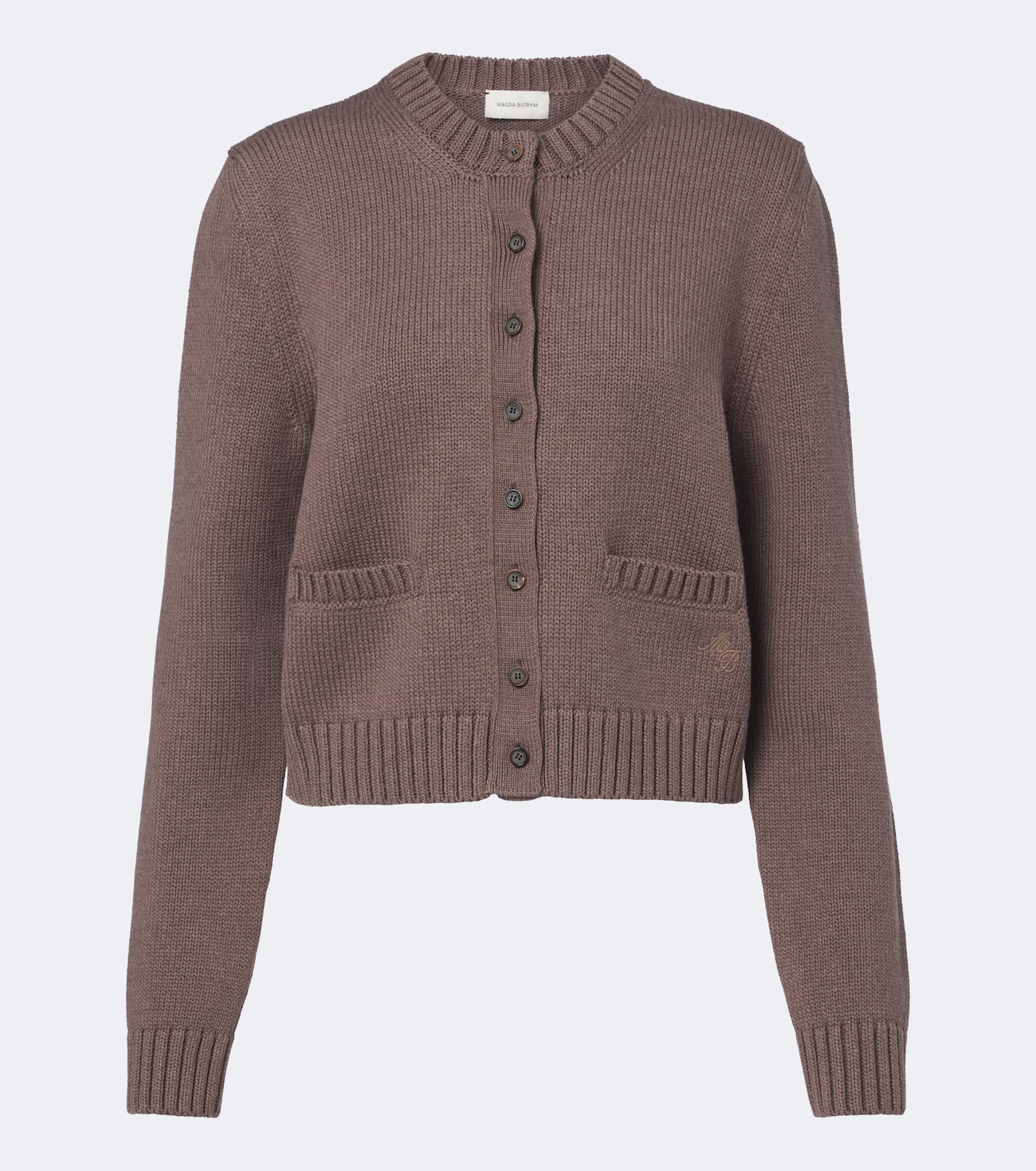Ribbed-knit cotton cardigan