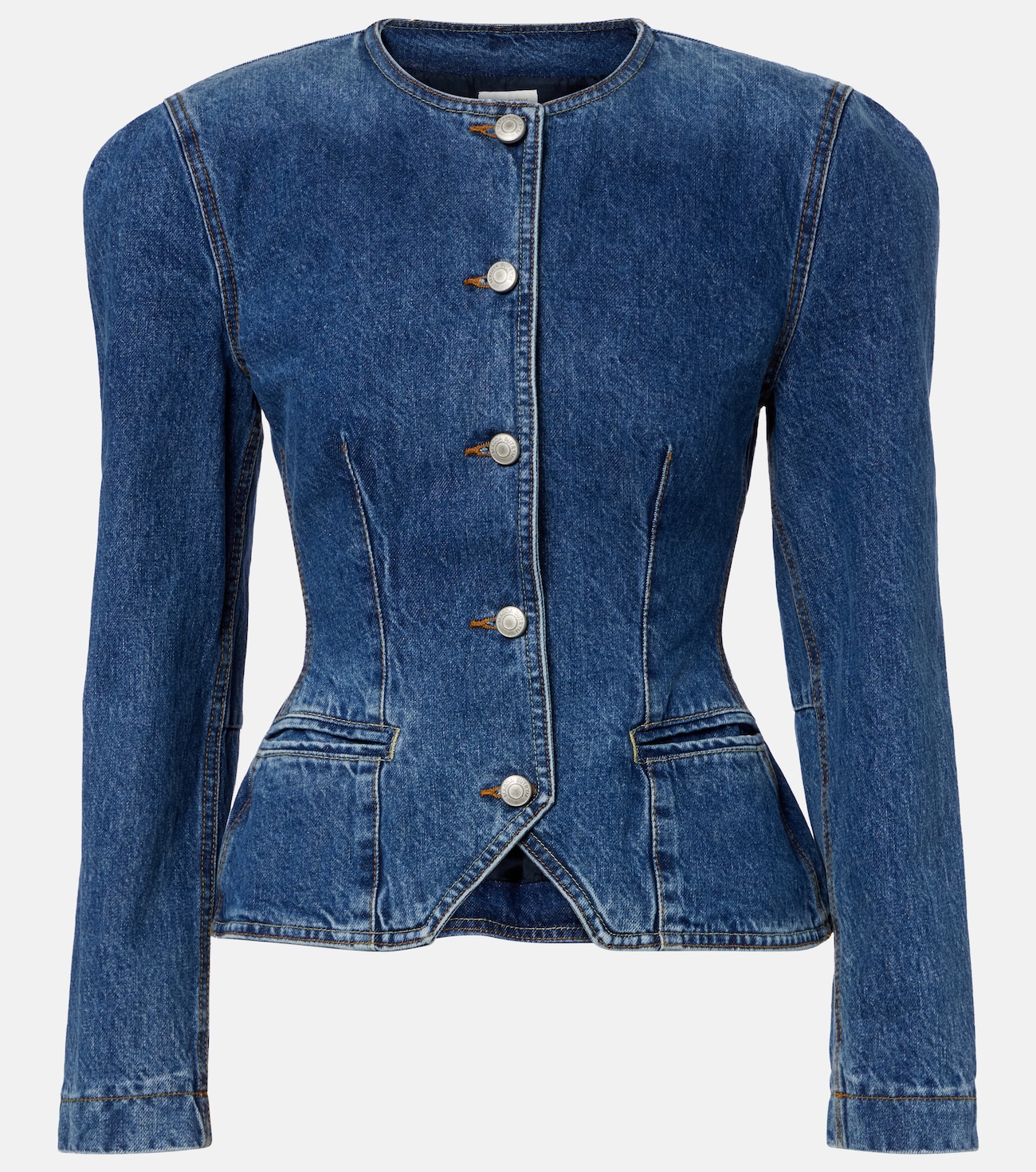Peplum denim jacket