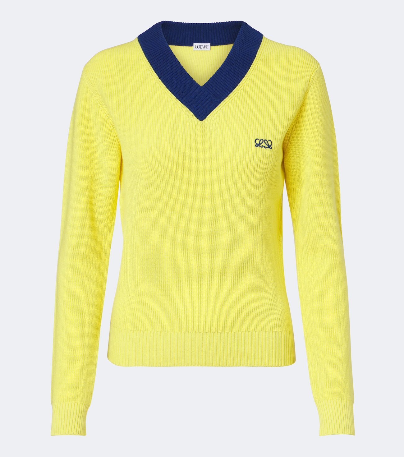 Double L cotton and wool sweater
