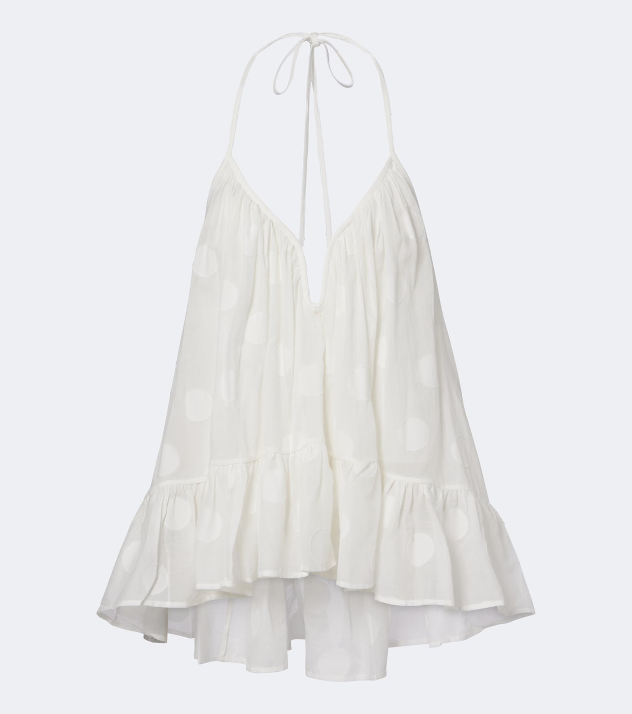 Solstice polka-dot cotton top