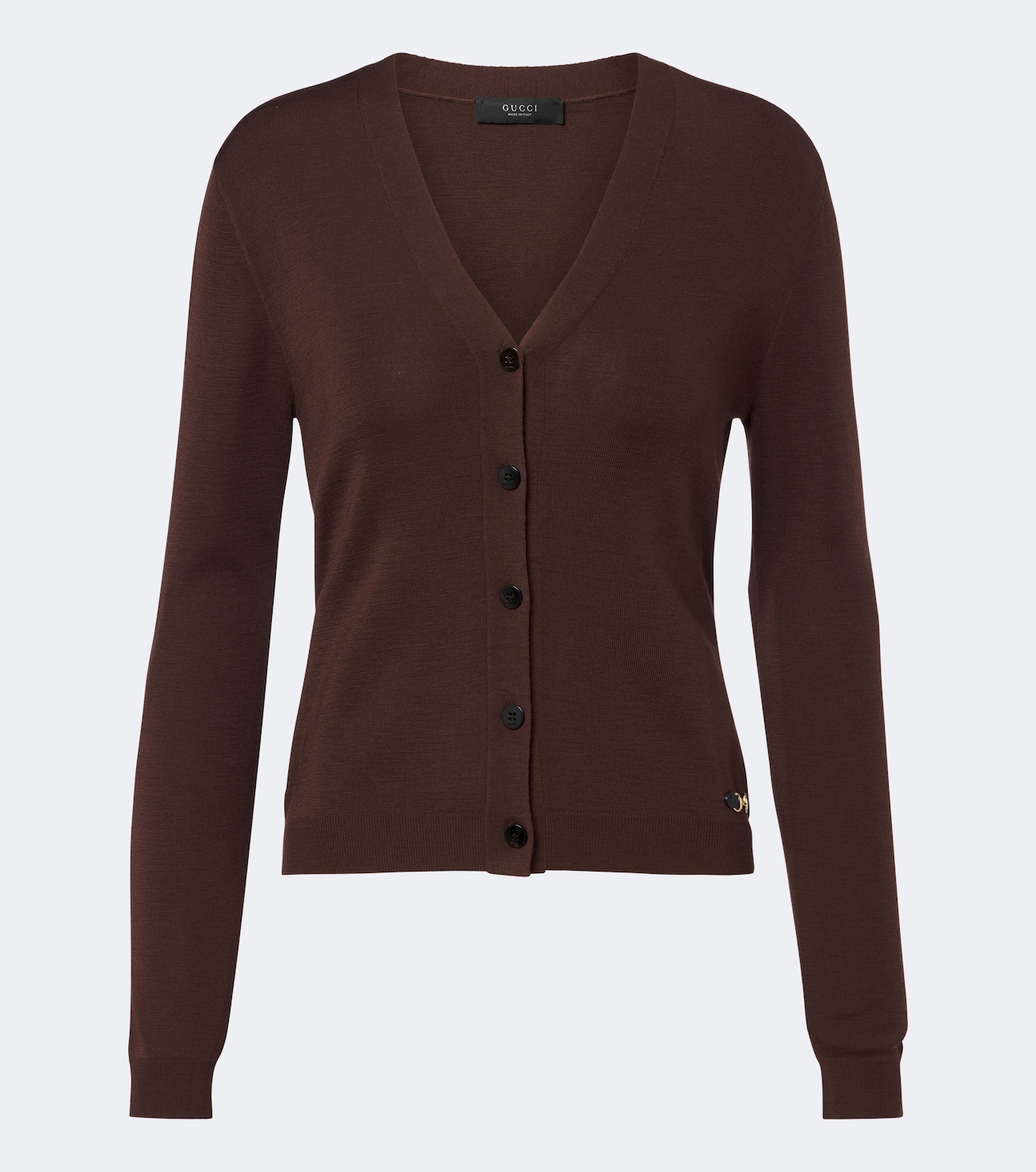 Horsebit wool cardigan