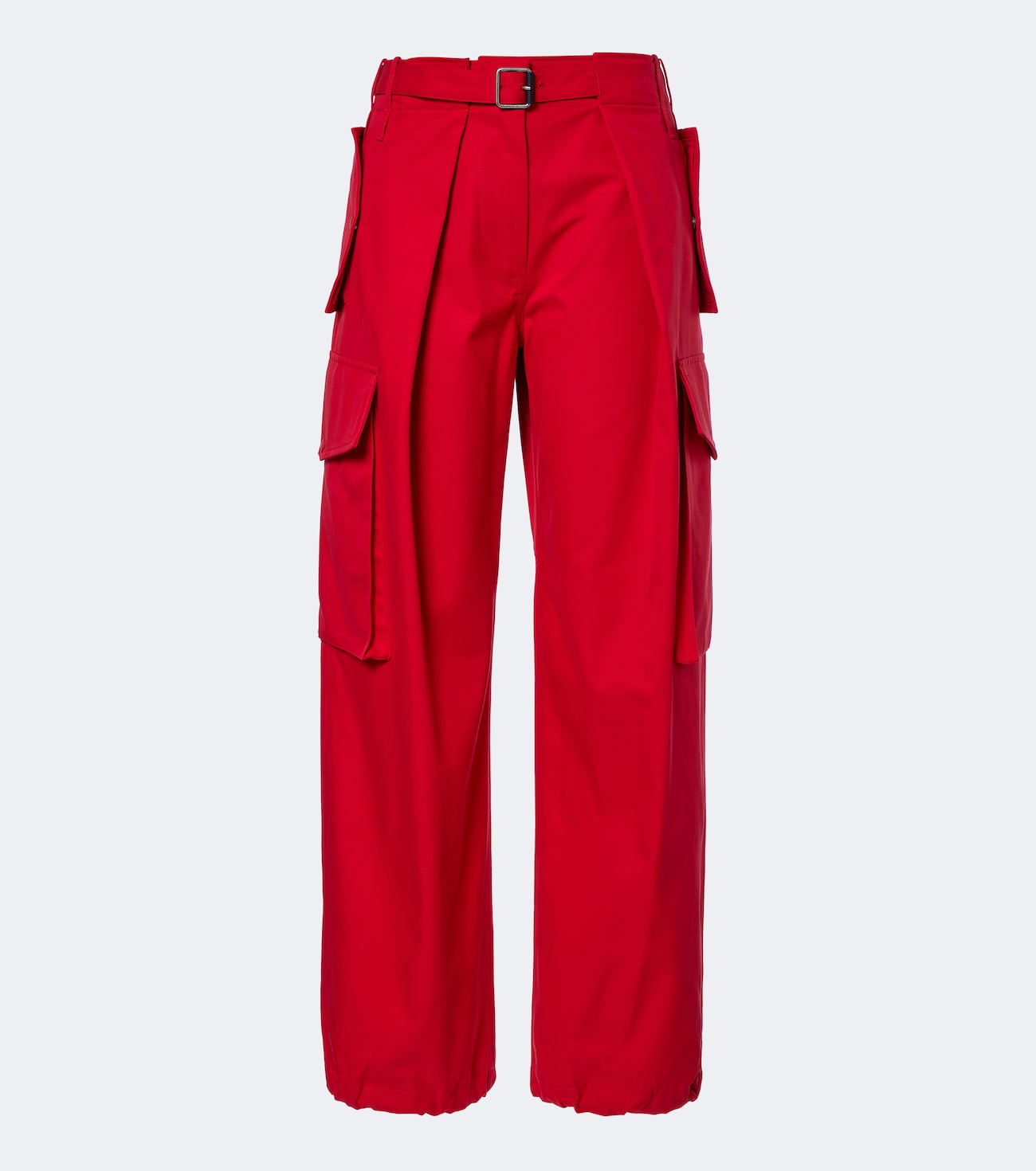Cotton and silk cargo pants
