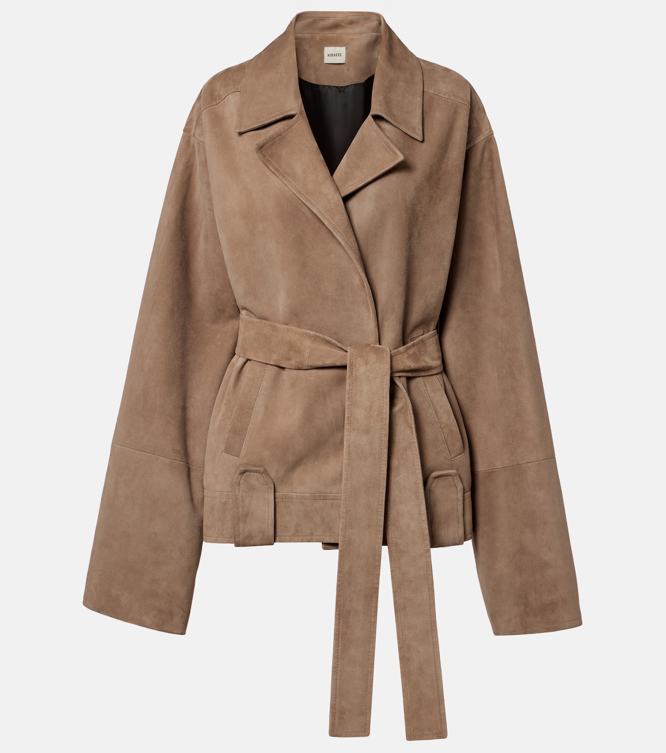 Alder belted suede jacket