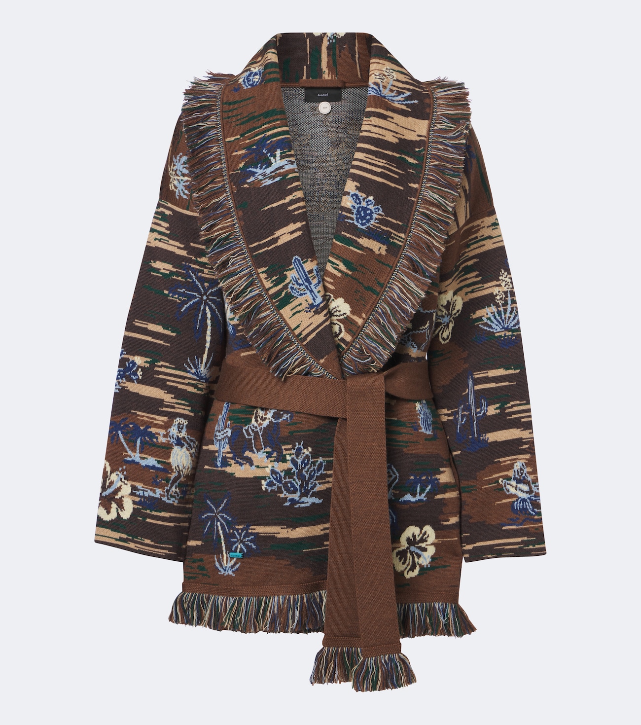 Texhawaii Rountrip jacquard wool-blend cardigan