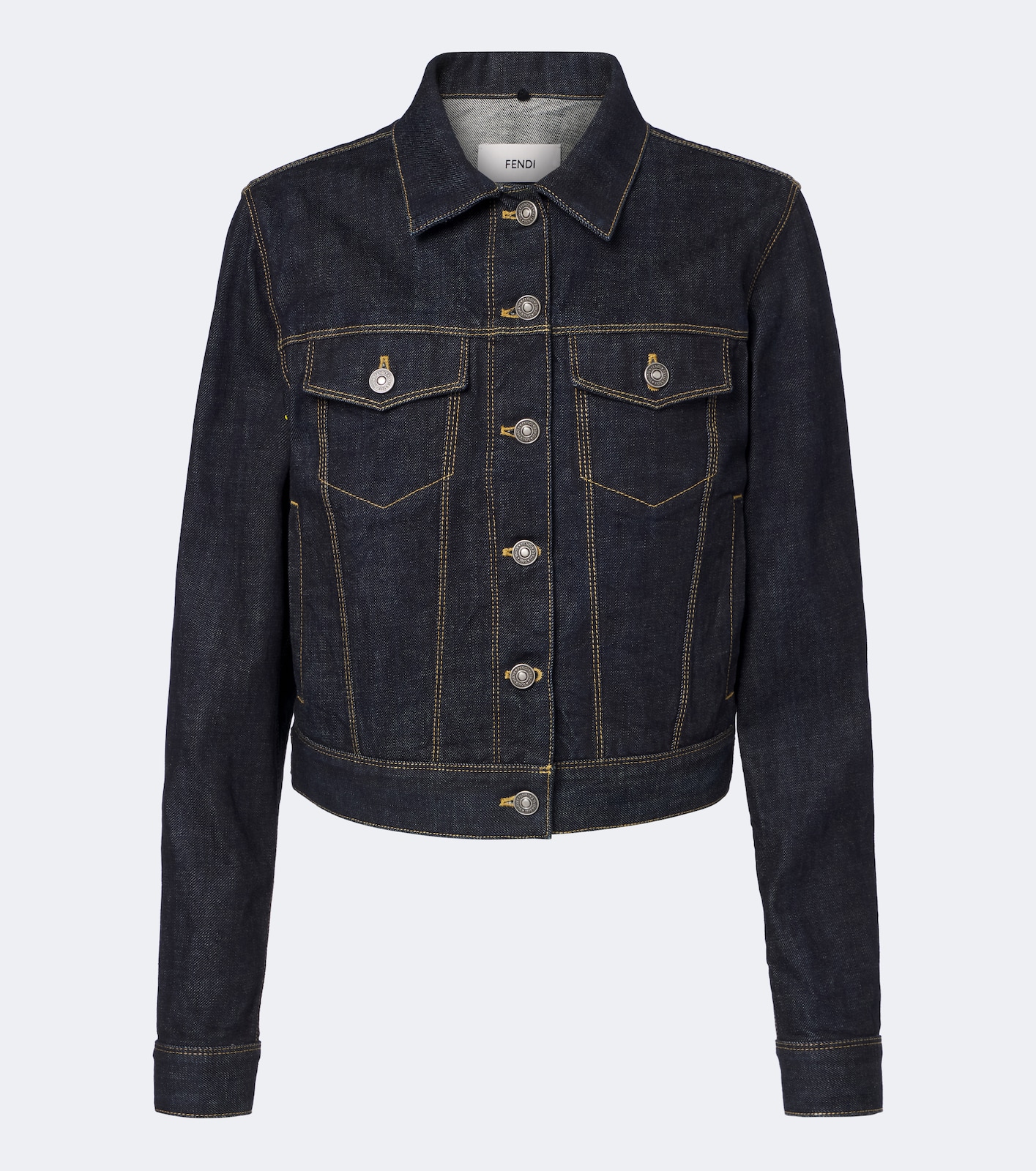 Cropped denim jacket