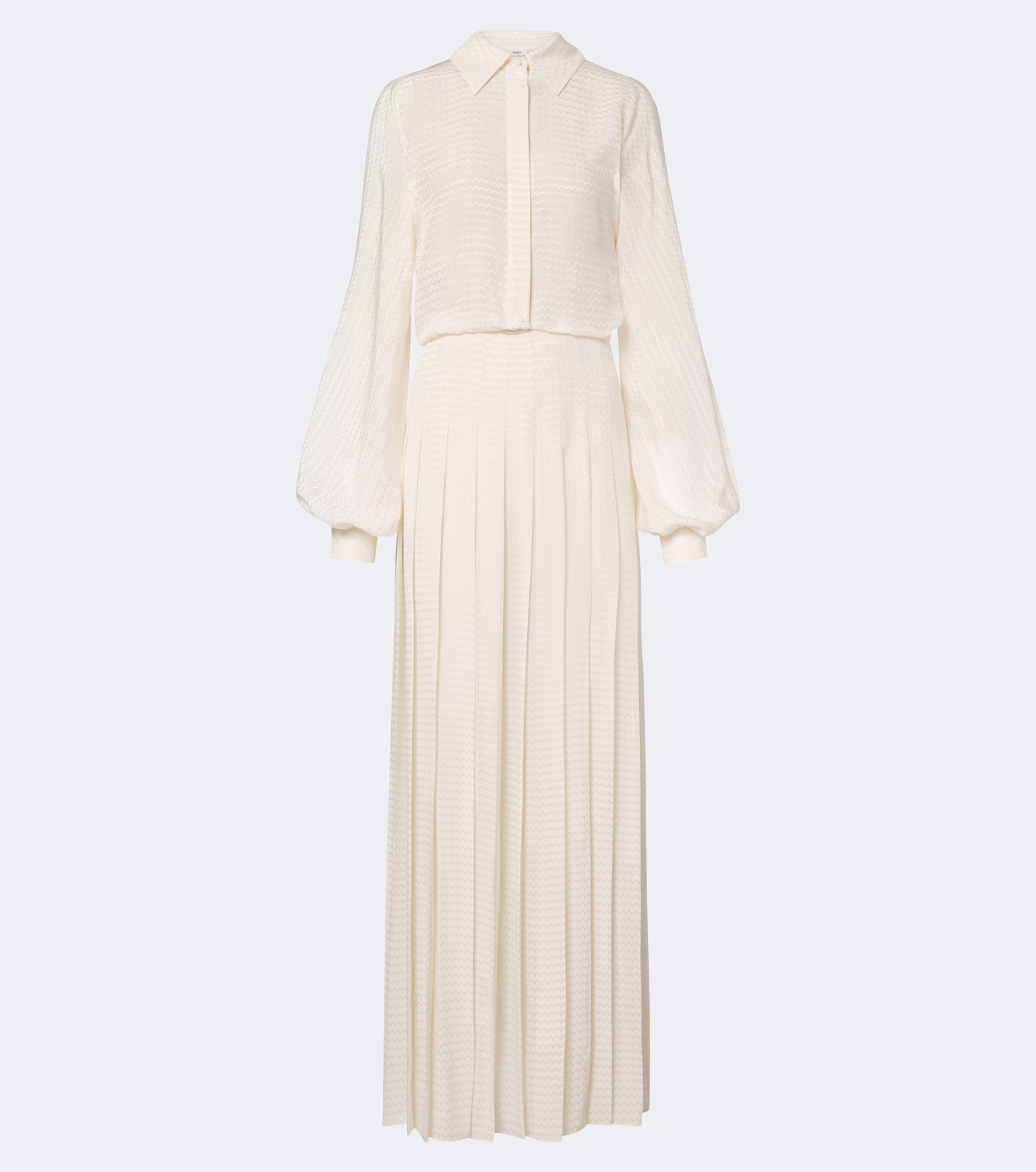 Plissé silk crêpe maxi dress