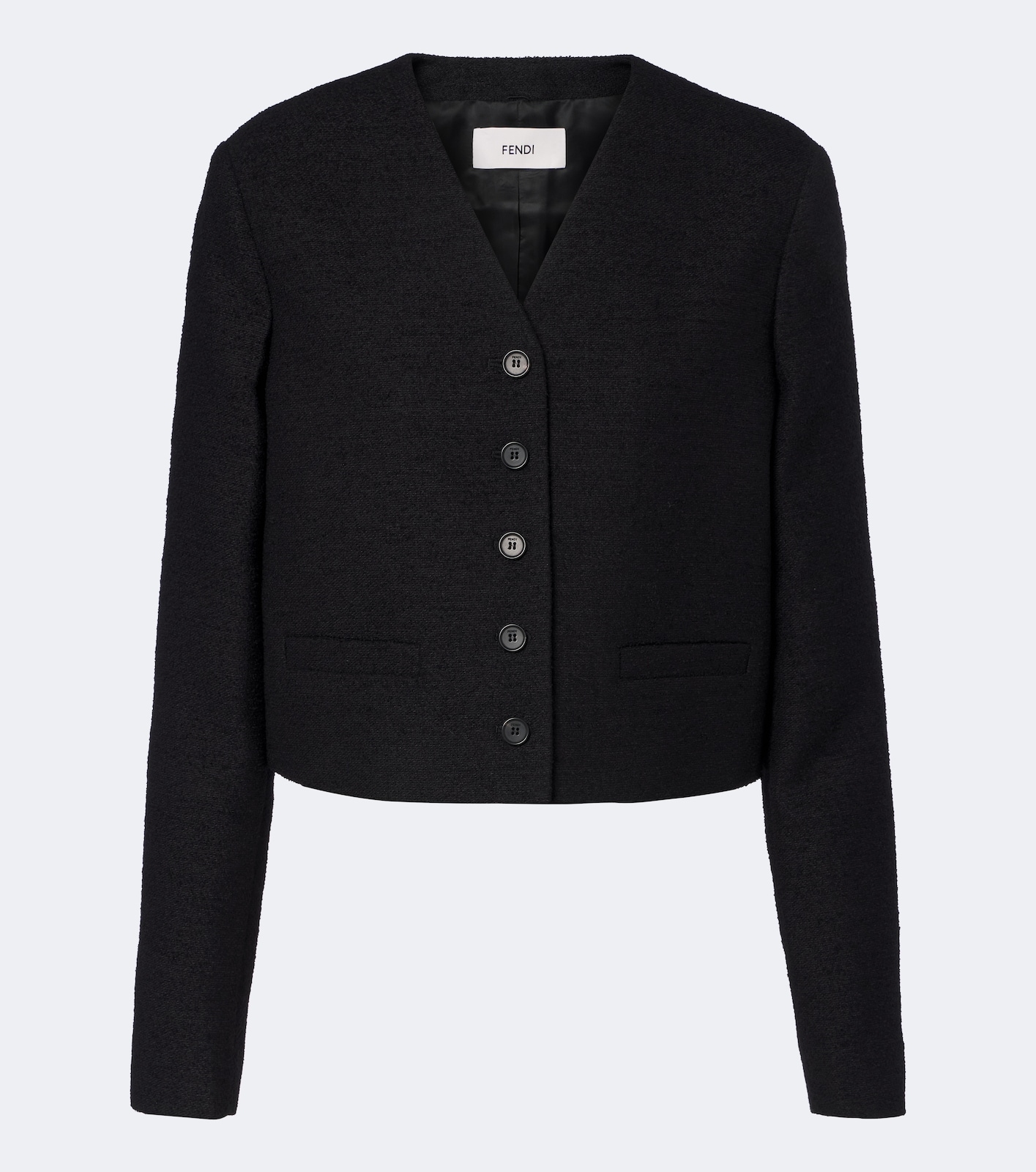 Wool-blend bouclé jacket