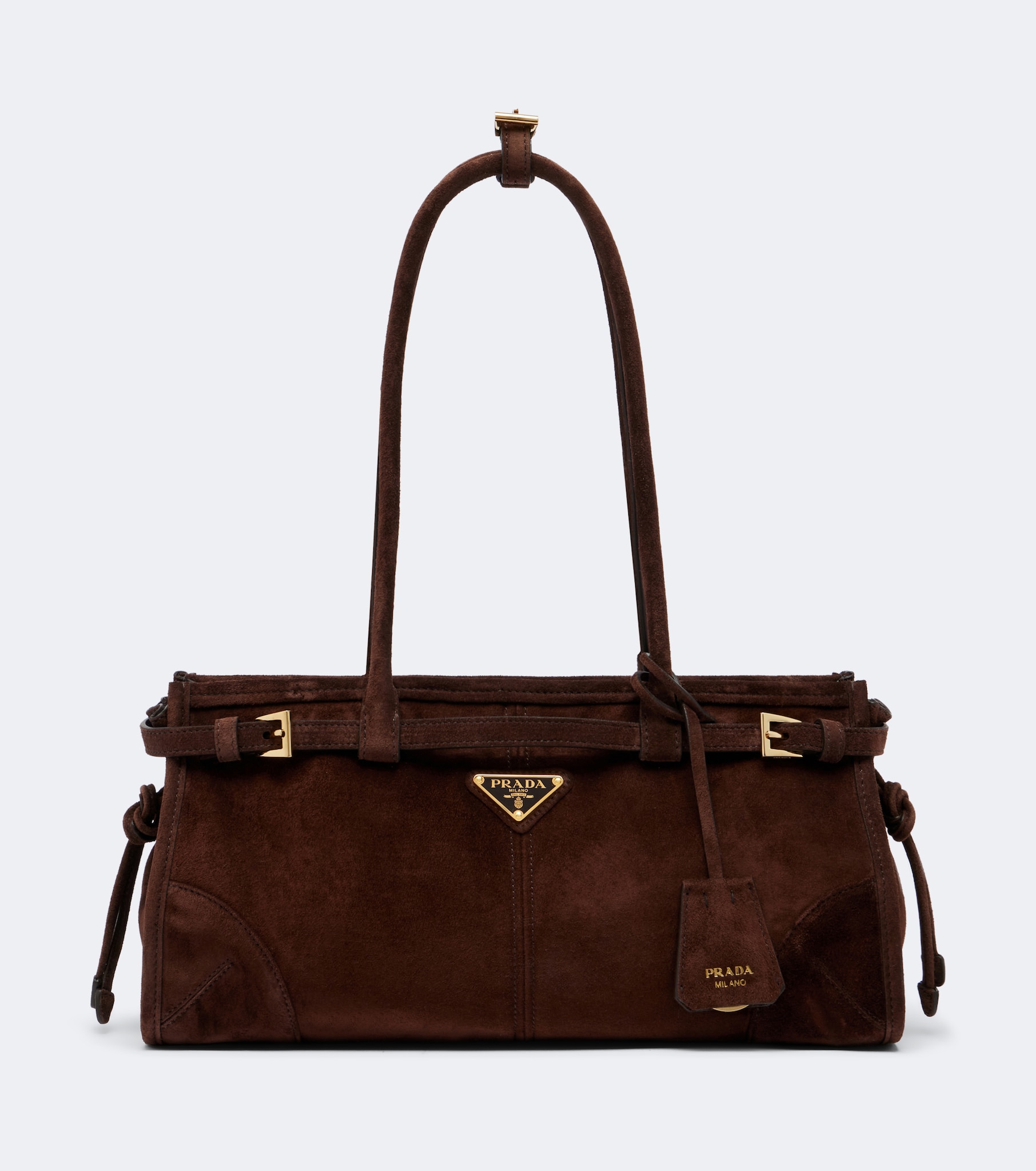 Prada Bonnie Medium suede shoulder bag