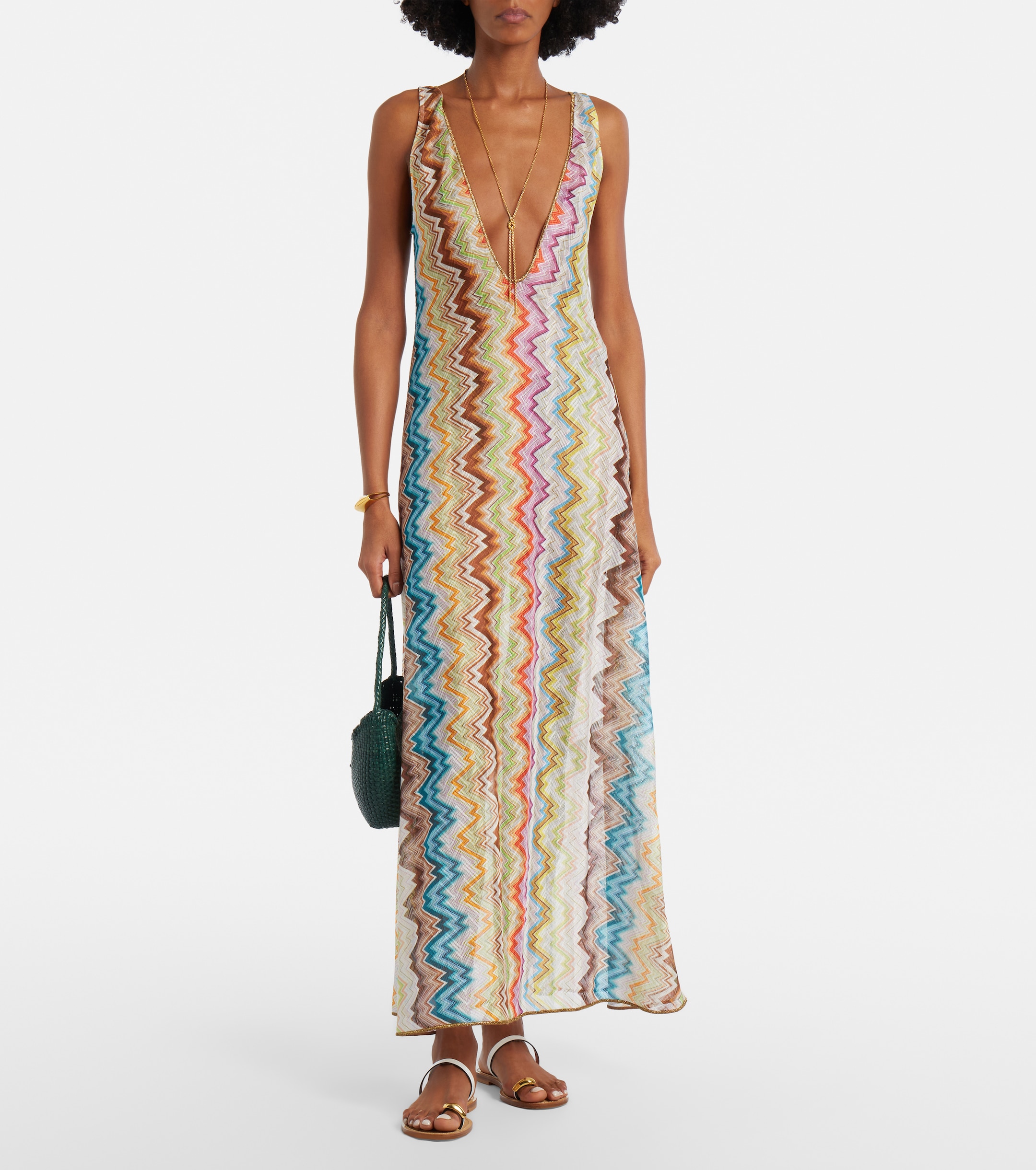 Zigzag maxi dress