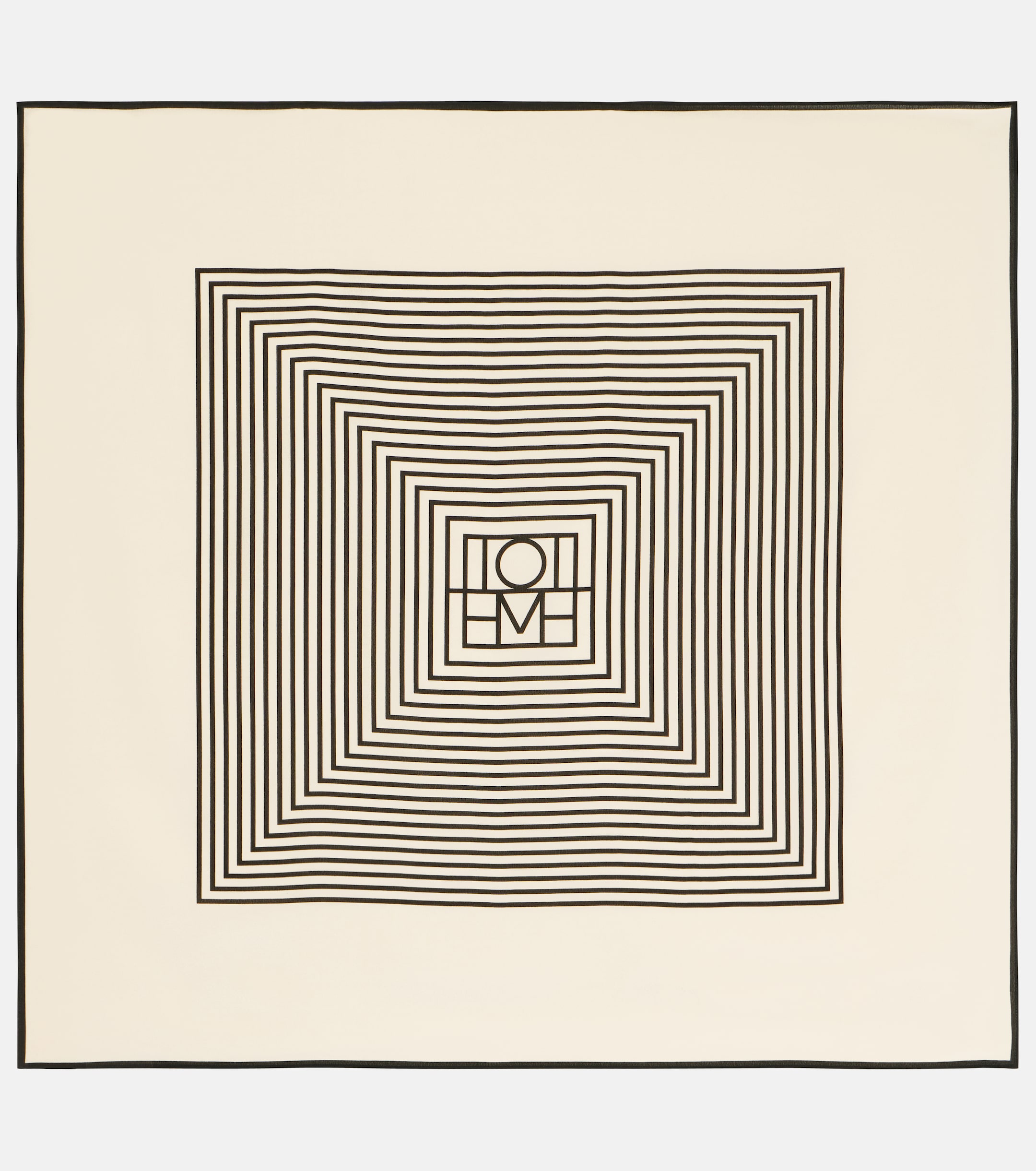 Toteme Monogram Silk Twill Scarf a refined accessory for
