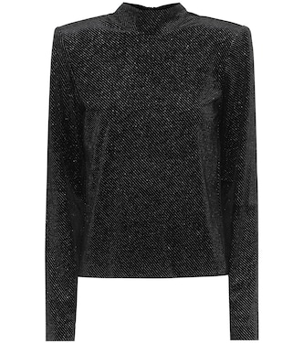 Freddie metallic velour top | Rta