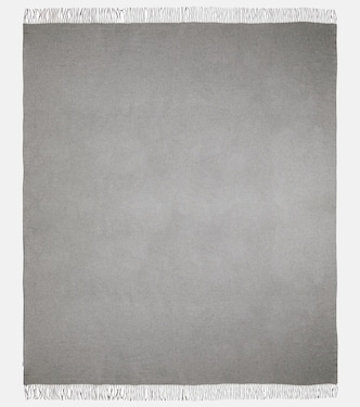 Fringed silk blanket | Brunello Cucinelli