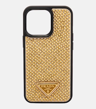 Embellished leather iPhone 13 Pro case | Prada