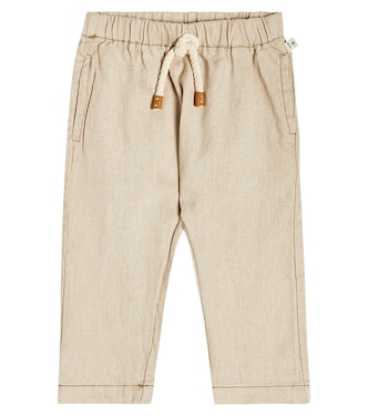 Baby Colton linen and cotton-blend pants | 1 + in the Family