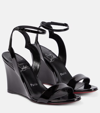 Patent leather wedge sandals | Christian Louboutin