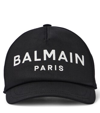 Logo cotton baseball cap | Balmain Kids