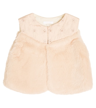Baby embroidered vest | Chloé Kids