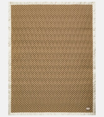GG quilted cotton-blend blanket | Gucci