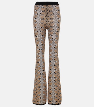Pantalon évasé à motif serpent | Balmain