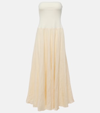 Linen-blend maxi dress | Johanna Ortiz