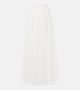 Cotton poplin maxi skirt | Adriana Degreas