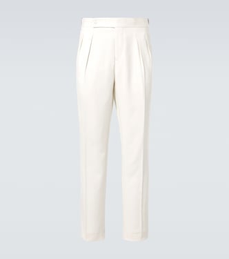 Silk twill tuxedo pants | Brunello Cucinelli