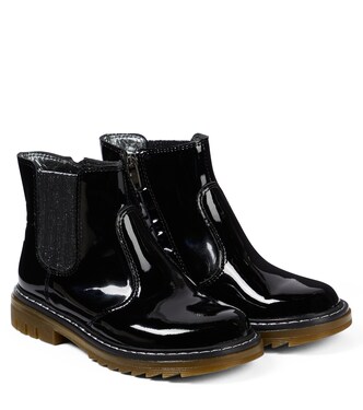 Sid Jodzip patent leather Chelsea boots | Pom d'Api