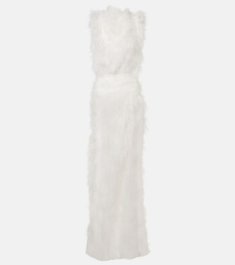 Alabaster silk-blend gown | Maticevski