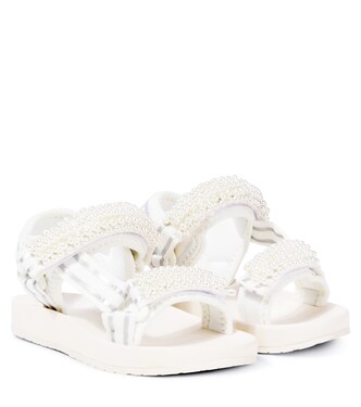 Sandalen mit Zierperlen | Monnalisa