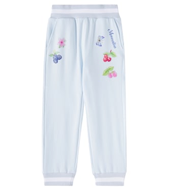 بنطلون رياضي من القطن المخلوط بطبعات | Monnalisa