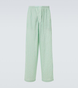 Striped mid-rise pajama pants | Balenciaga