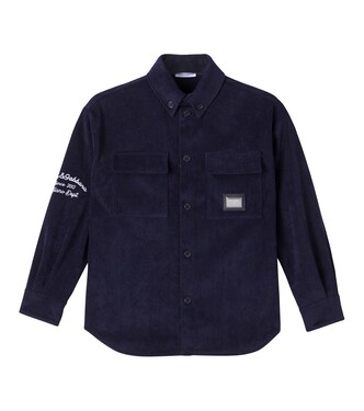 Logo corduroy jacket | Dolce&Gabbana Kids