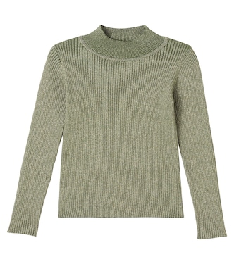 Ginevra cotton-blend lamé sweater | Molo