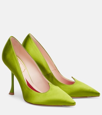 I Love Vivier 100 satin pumps | Roger Vivier