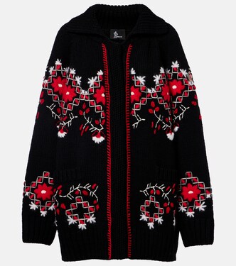 Bestickter Cardigan aus einem Wollgemisch | Moncler Grenoble
