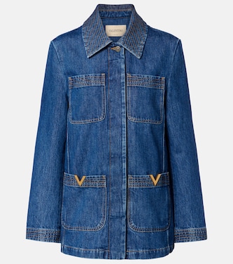 VGold denim field jacket | Valentino
