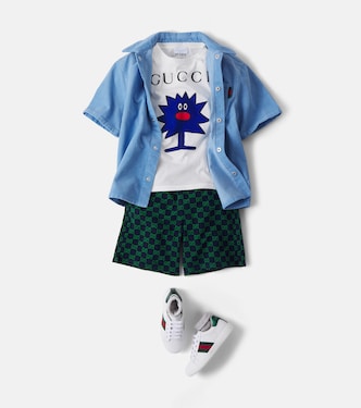 x Mr. Men Little Miss cotton jersey T-shirt in white - Gucci Kids