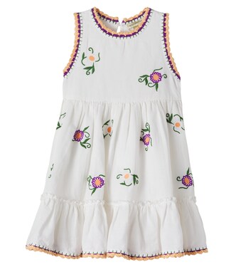 Kleid aus Leinen und Baumwolle | Stella McCartney Kids