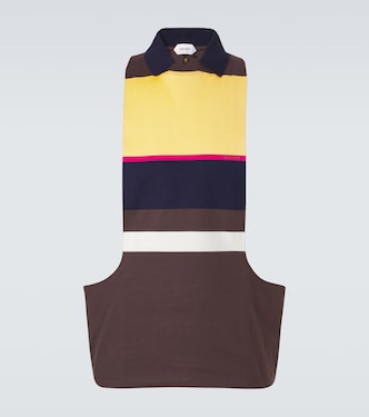 Striped cotton tank top | Versace