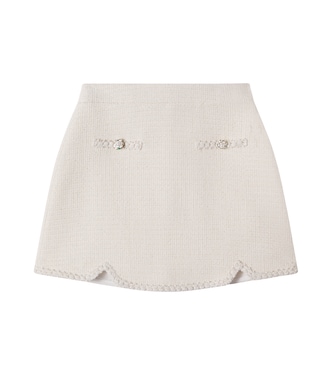Cotton-blend tweed skirt | Patachou